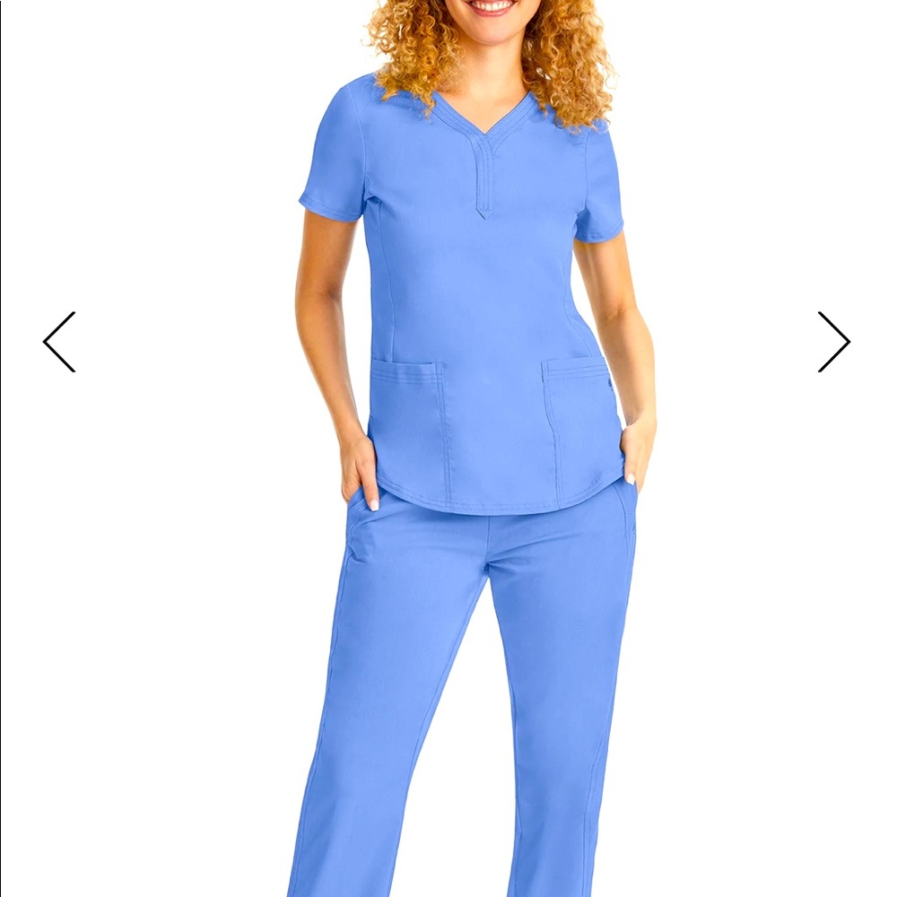Ceil blue purple label by healing hands Jane top